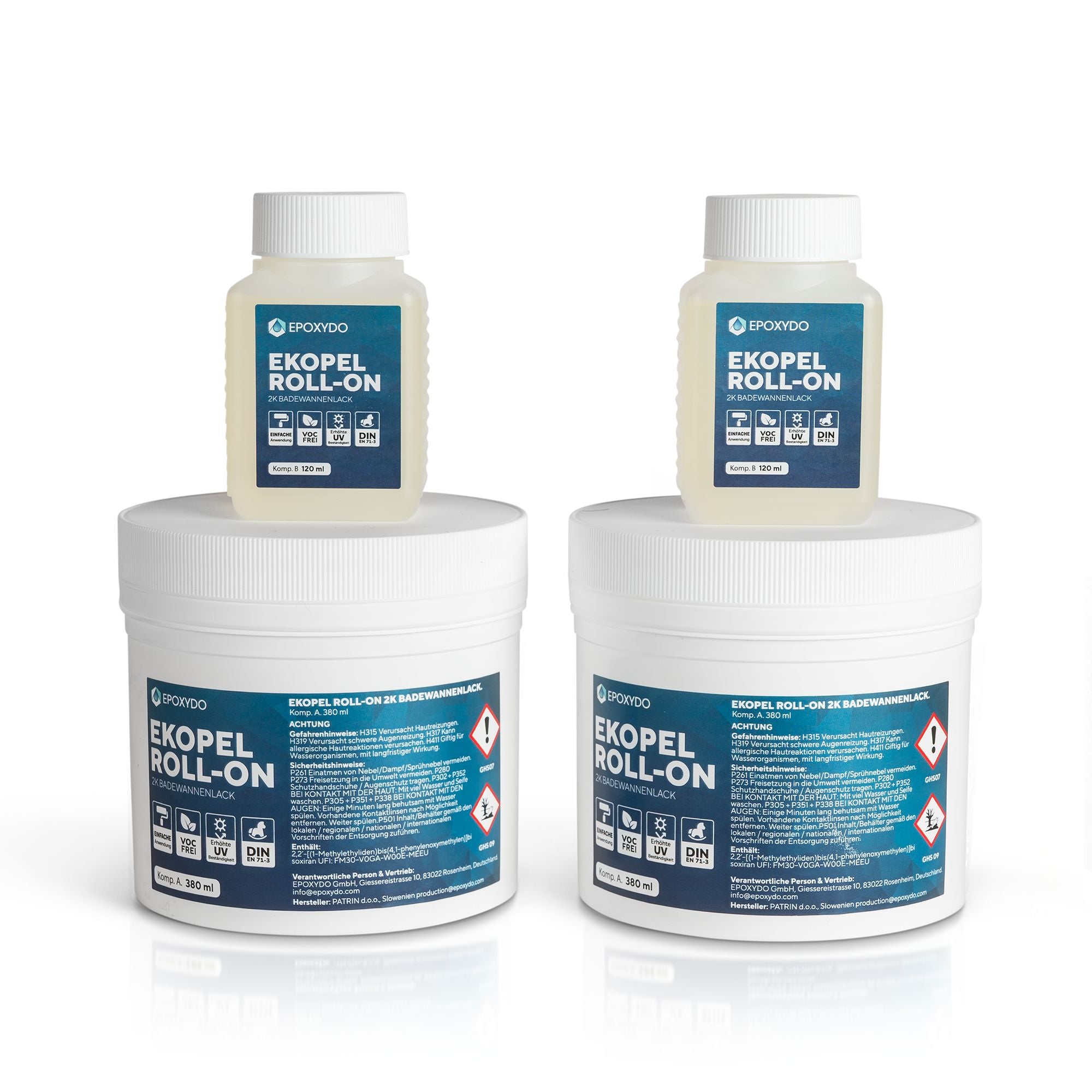 EKOPEL ROLL-ON Tile&Tub coating. Odourless. 1 L. 